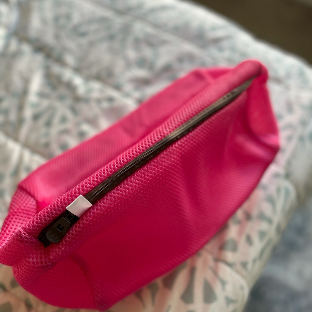 Pink lingerie washing bag